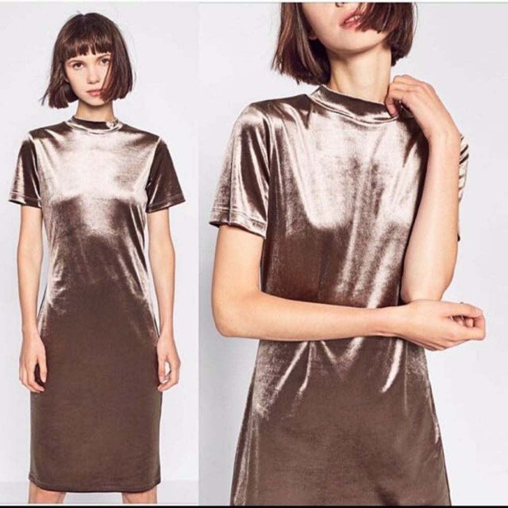 Zara velvet dress Never Worn